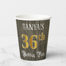 36. Geburtstagsparty - Imitate Gold & Imitate Wood
