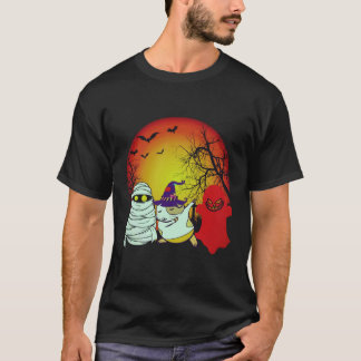 36 Halloween-Kürbis mit Meerschweinchen T-Shirt