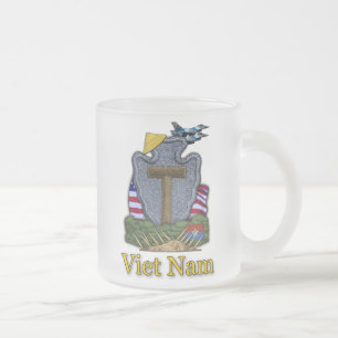 36. Infanterieabteilung Veteranen vietnam frostige Mattglastasse