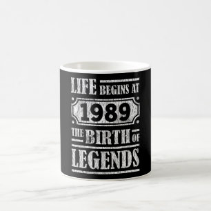36 Jahre alt 1989 Geburt der Legende 36. Geburtsta Kaffeetasse