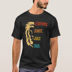 36 Jahre alte Legende seit Juli 1986 36. Geburtsta T-Shirt