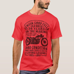 36 Jahre alter Biker Geburtstag Klassischer Vintag T-Shirt