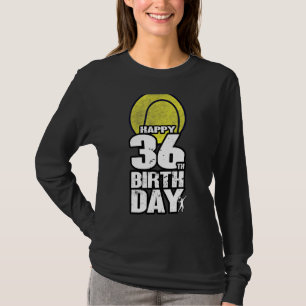 36 Jahre Altes Vintages Tennis 36. Geburtstag T-Shirt