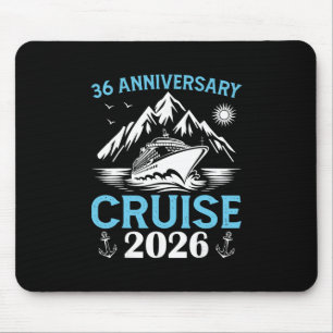 36. Jubiläums-Kreuzfahrt 2026 passende Hochzeits-C Mousepad