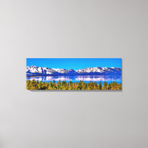 36 X 12 SCHÖNER SEE TAHOE WRAPPED CANVAS DRUCKEN