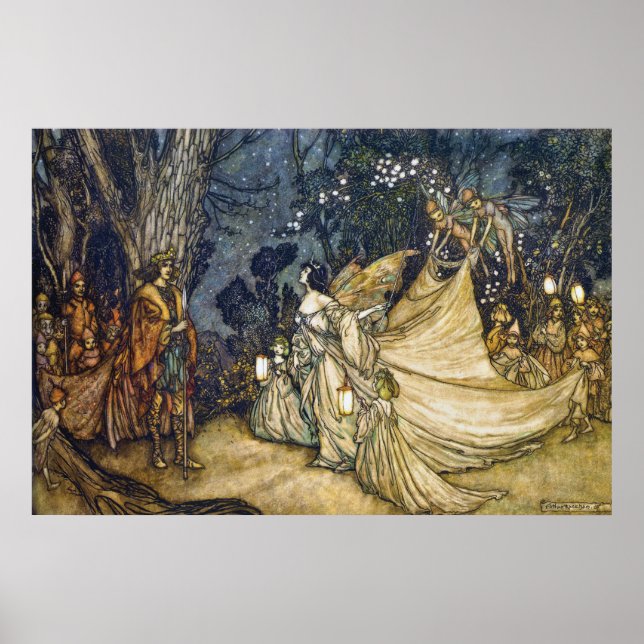 36x24 Argument von Oberon und Titania Poster (Vorne)
