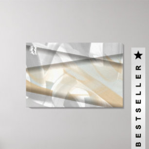 36x24" Sandy Tornado Trend Abstrakt Art Beige Leinwanddruck