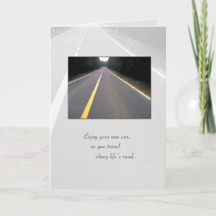 3718 Glückwunsch zu New Car, Road Karte