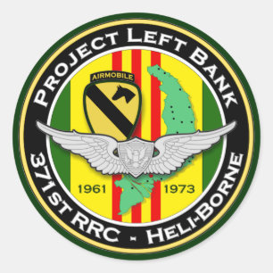 371st RRC PLB 3c - ASA Vietnam Runder Aufkleber