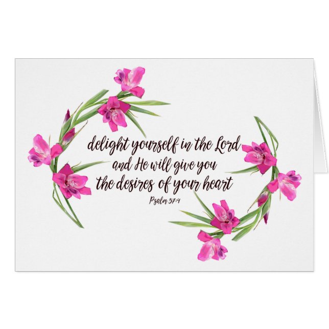 37:4 de psaume (Devant horizontal)