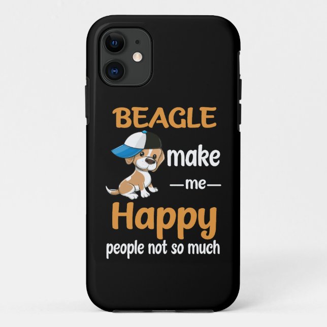 37 Beagle macht mich glücklich Case-Mate iPhone Hülle (Rückseite)