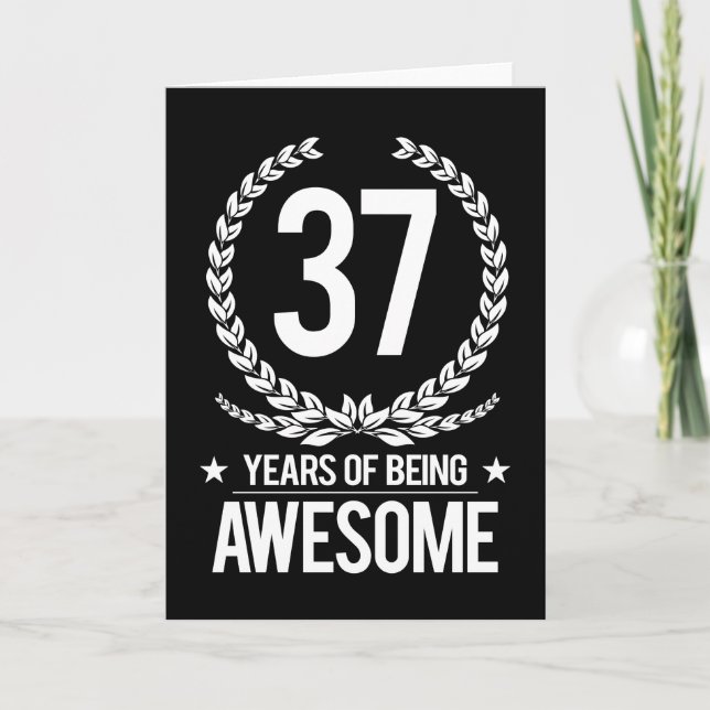 37. Geburtstag (37 Jahre Phantastisch) Karte (Vorderseite)