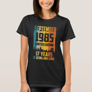37. Geburtstag 37 Jahre Phantastisch seit Septembe T-Shirt
