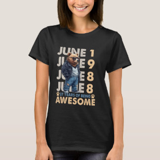 37. Geburtstag Bären Legends Juni 1988 37 Jahre al T-Shirt