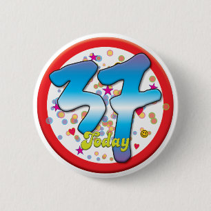 37. Geburtstag heute Button