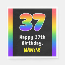 37. Geburtstag: Rainbow Spectrum # 37, Individuell Serviette