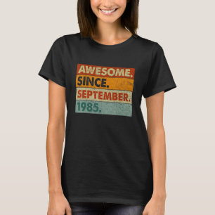 37 Jahre alt  Großartig seit September 1985 37. Bi T-Shirt
