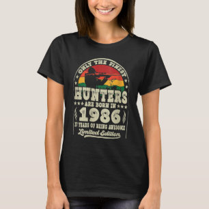 37 Jahre alte Hirschjagdjäger Vintag 1986 37. T-Shirt
