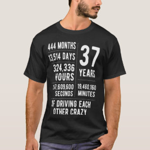 37 Jahre verheiratet Lustig 37. Hochzeitstag 1 T-Shirt