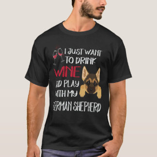 37 Will einfach Wein trinken und mit meiner deutsc T-Shirt