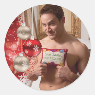 38886B-RA Chris Rockway Weihnachten Runder Aufkleber