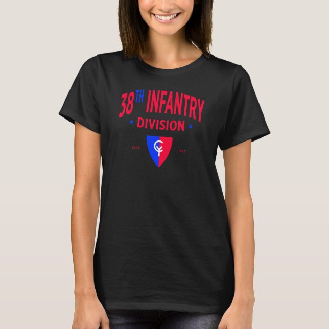 38. Abteilung Infanterie - Militärische Frauen in  T-Shirt (Vorderseite)