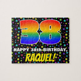 38. Geburtstag — Spaß, farbenfrohe Sternenweltenmu