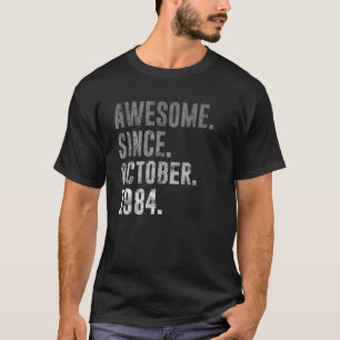 38. Geburtstag Vintag Phantastisch seit Oktober 19 T-Shirt