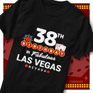 38. Geburtstagsfeier Crew Las Vegas Willkommenssch T-Shirt