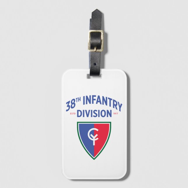 38. Infanterie-Division United Staaten Military Gepäckanhänger (Vorderseite Vertikal)
