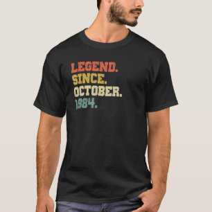 38 Jahre alt  Legende seit Oktober 1984 38. Geburt T-Shirt