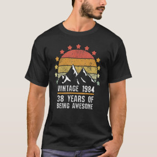 38 Jahre alt Vintag 1984 Geburtstag 38. Geburtstag T-Shirt