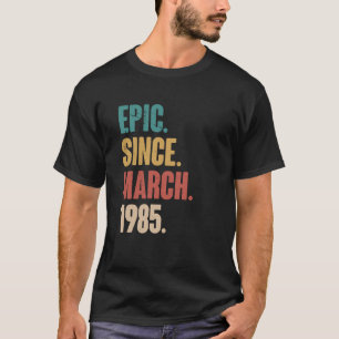 38 Jahre alt Vintag 1985 Geburtstag 38. Dekoration T-Shirt