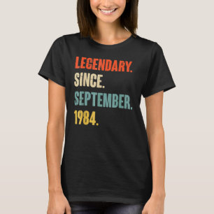 38 Jahre alte Legende seit September 1984 38. Bir T-Shirt