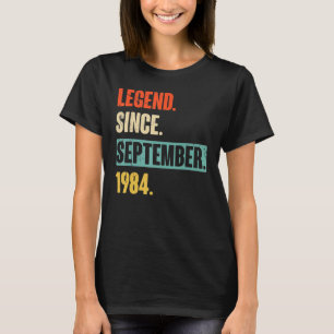 38 Jahre alte Legende seit September 1984 38. Bir T-Shirt