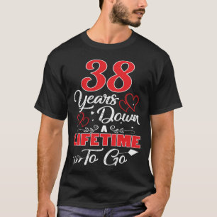 38. Jahrestag. 38 Jahre Lebenszeit T-Shirt