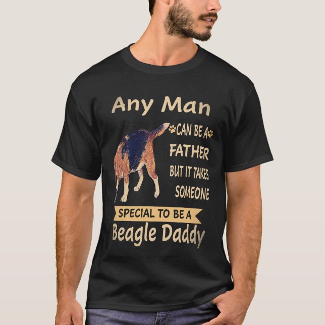 38 Jeder Mann - Beagle Daddy Beagle T-Shirt (Vorderseite)