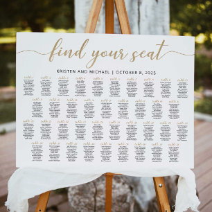 38 Tische Finde Deinen Platz Sitzplan Plan Poster