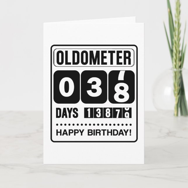 38e Anniversaire Carte Oldometer (Devant)