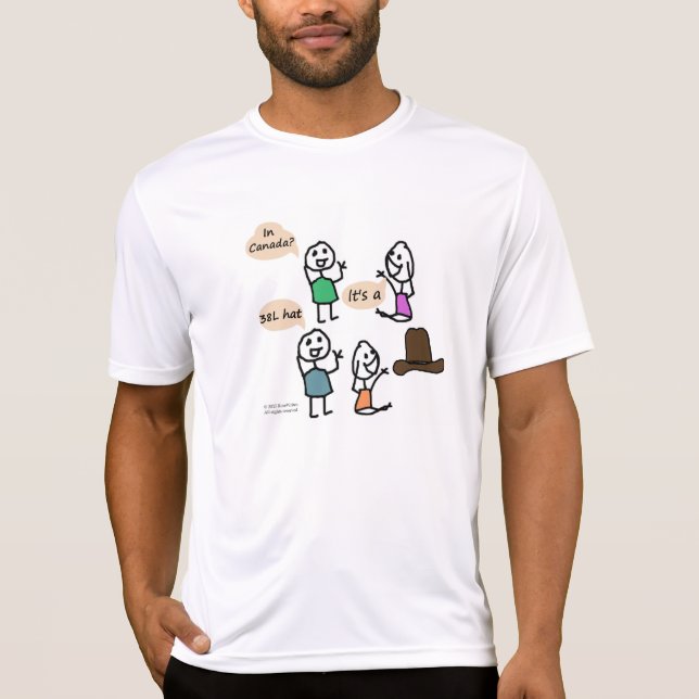 38L Kanadischer Cowboy Hat von RoseWrites T-Shirt (Vorderseite)