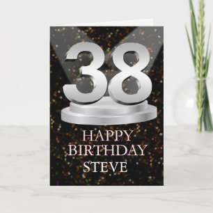 38th Birthday Spotlights Ajouter une carte de nom