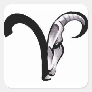 398ed2e311876f65315abc50c5e40934—aries-ram-tattoo quadratischer aufkleber