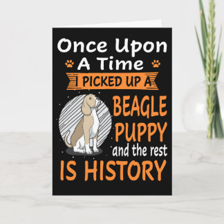 39 Es war einmal ein Beagle-Welpe Karte