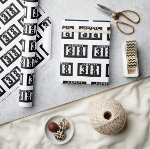 39. Geburtstag Geschenkpapier
