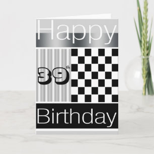 39. Geburtstag Karte