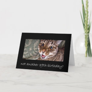39. Geburtstag Karte