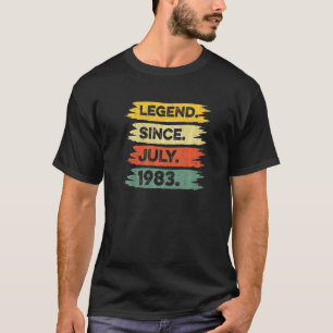 39. Geburtstag Retro Vintage Legende seit Juli 198 T-Shirt
