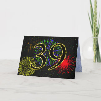 39. Geburtstags-Party Einladung