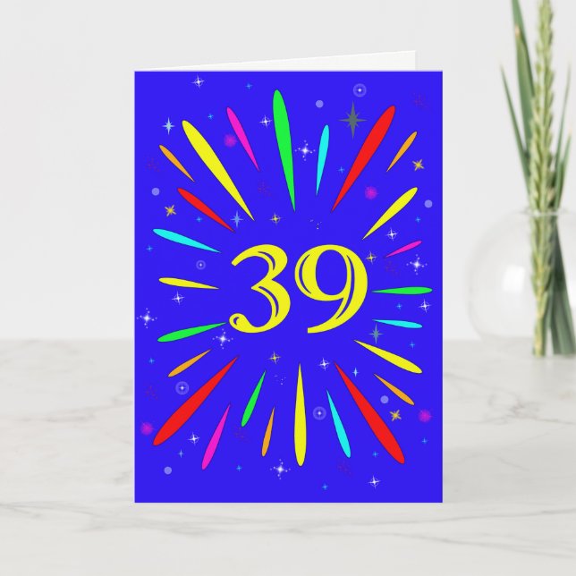 39. Geburtstagskarte Karte (Vorderseite)