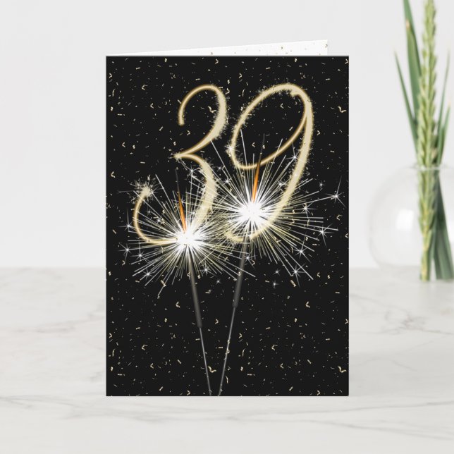 39. Hochzeitsparkler Karte (Vorderseite)